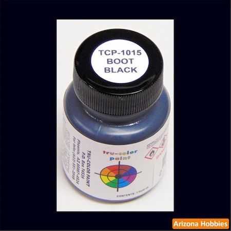 Tru-Color Paint 1 oz Boot Black US Navy Color Paint TCP1015